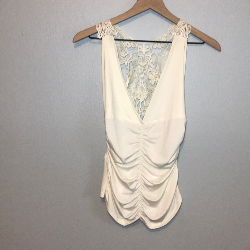 ✨White dress tank top